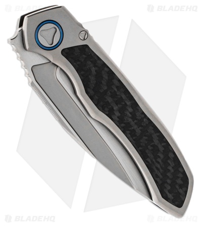 Microtech Anax S/E Frame Lock Knife Titanium + CF Inlay (3.8" Satin)