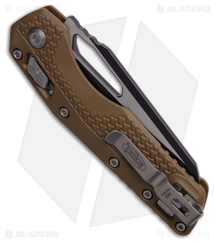 mi様 Microtech MSI Knife Dark Earth Polymer Black Full Serr