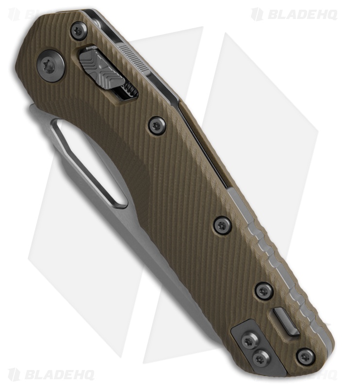 Microtech MSI Ram-Lok Knife Fluted OD Green G-10 (3.9" Stonewash)
