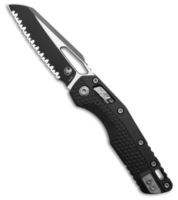 Microtech MSI Ram-Lok Knife Black Polymer (3.9" Black Full Serr)