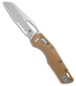 Microtech Standard Issue MSI Ram-Lok Knife Dark Earth Tan (3.9" Stonewash Serr)