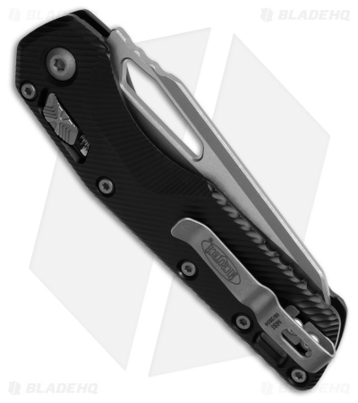 Microtech Standard Issue MSI Ram-Lok Knife Fluted Black Aluminum (3.9" Apoc)
