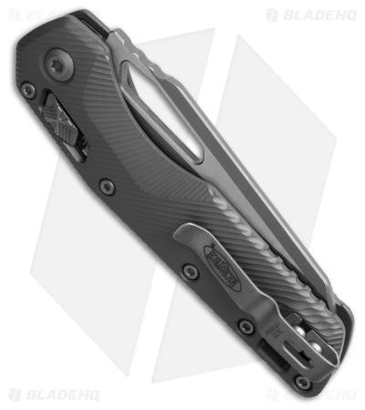 Microtech Standard Issue MSI Ram-Lok Knife Fluted Natural Clear Al(3.8" AP Serr)