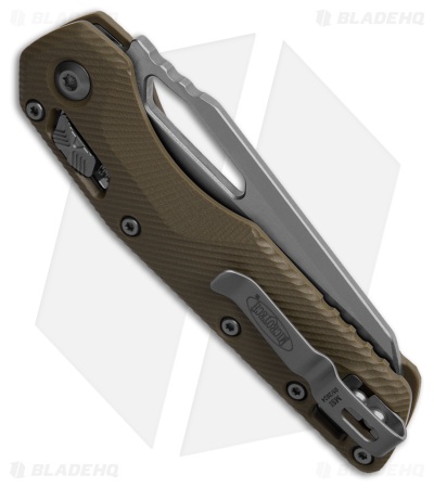 Microtech Standard Issue MSI Ram-Lok Knife Fluted OD Green G-10 (3.8" SW Serr)