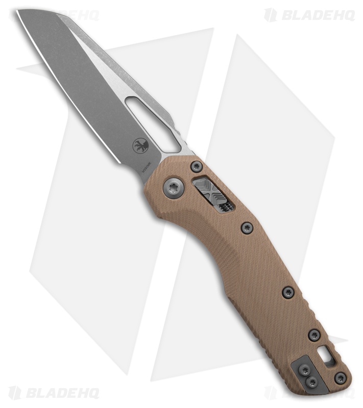 Microtech Standard Issue MSI Ram-Lok Knife Fluted Tan G-10 (3.8" Apocalyptic)