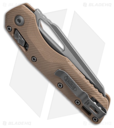 Microtech Standard Issue MSI Ram-Lok Knife Fluted Tan G-10 (3.8" Apocalyptic)
