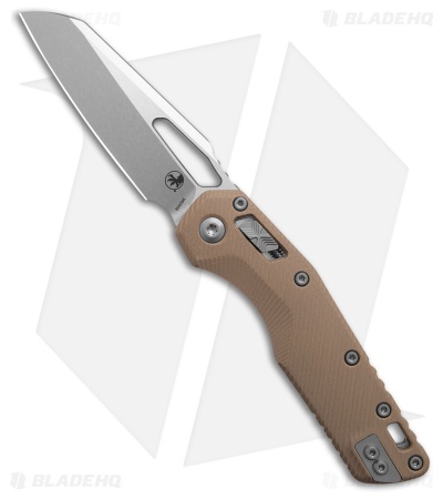 Microtech Standard Issue MSI Ram-Lok Knife Fluted Tan G-10 (3.8" Stonewash)
