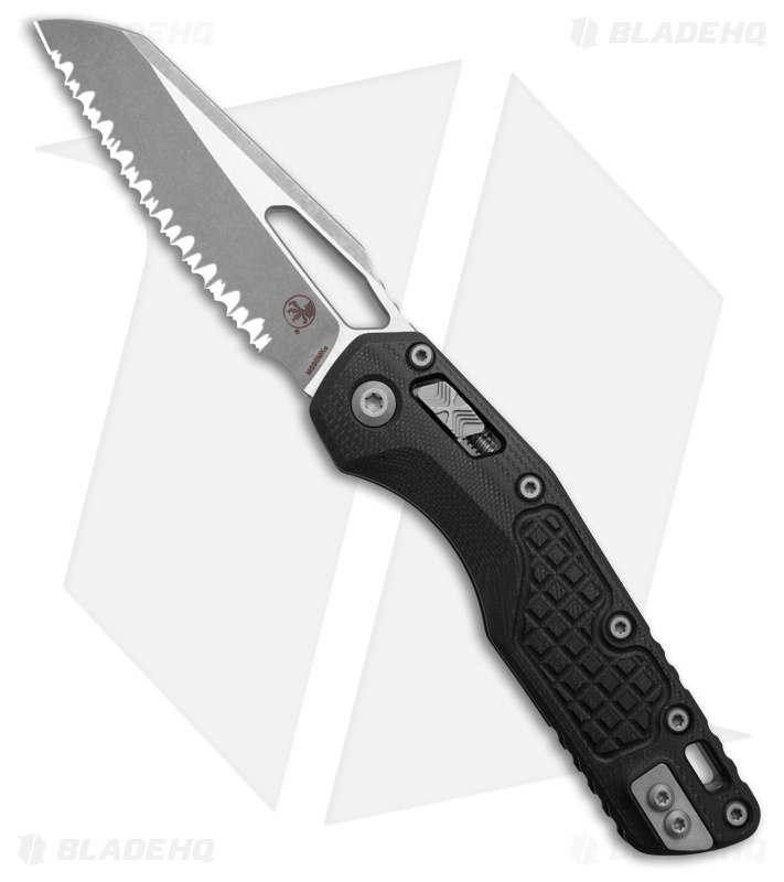 Microtech Standard Issue MSI Ram-Lok Knife Frag Black G-10 (3.8" Apoc Full Serr)