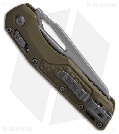 Microtech MSI Ram-Lok Knife Frag OD Green G-10 (3.8" SW Full Serr)