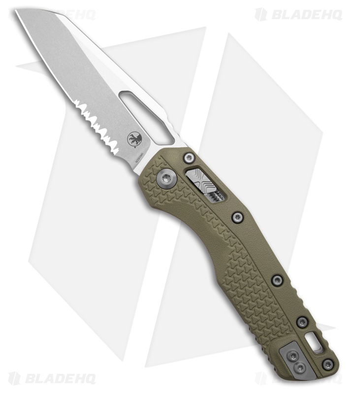 Microtech MSI Ram-Lok Knife OD Green Polymer (3.9" Stonewash Serr)