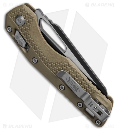 Microtech Standard Issue MSI Ram-Lok Knife OD Polymer (3.9" Two-Tone Full Serr)