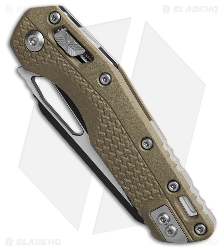 Microtech Standard Issue MSI Ram-Lok Knife OD Polymer (3.9" Two-Tone Full Serr)