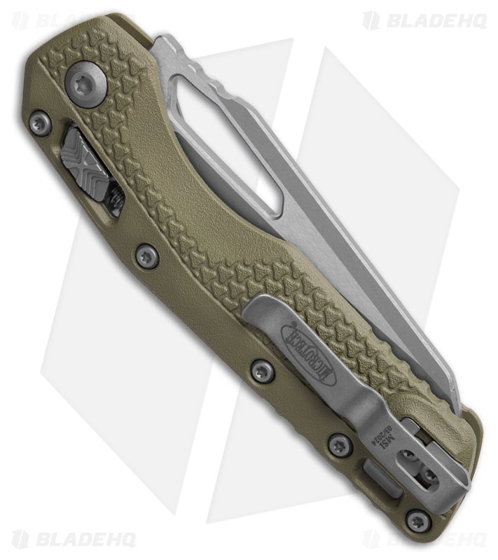 Microtech MSI Ram-Lok Knife OD Green Polymer (3.9" Apocalyptic Serr)