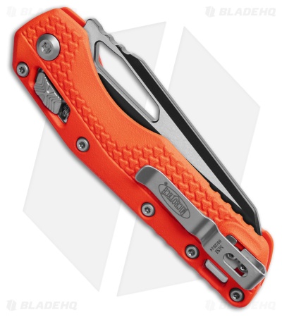 Microtech MSI Ram-Lok Knife Orange Polymer (3.9" Black Serr)