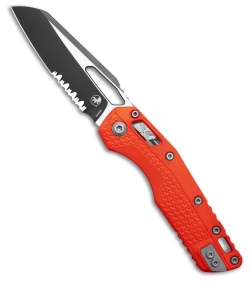 Microtech MSI Ram-Lok Knife Orange Polymer (3.9" Black Serr)