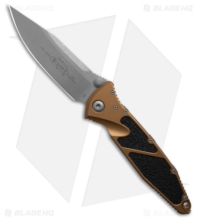 Microtech Socom Elite Manual Knife Tan Aluminum (4" Apocalyptic)