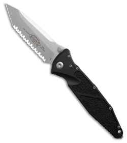 Microtech Socom Elite Tanto Manual Knife Black (4" Stonewash Full Serr)