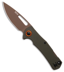 MKM LOV Drop Point Lockback Knife OD Green FRN (3" Tan)