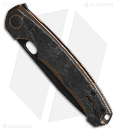 MKM Vox Eclipse MagnaCut Liner Lock Knife Brnz Titanium / Blk Matter CF (Black)