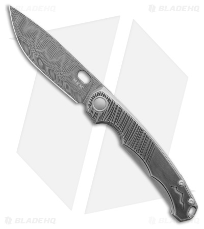 MKM Eclipse Limited Edition Pocket Knife Titanium Damasteel