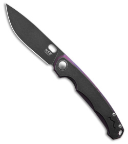 MKM Vox Eclipse MagnaCut Liner Lock Knife 2-T SW Black/Purple Titanium  (Black)