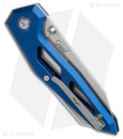 MKM Edge Liner Lock Knife Blue Aluminum (2.9" Satin) EGL-ABL