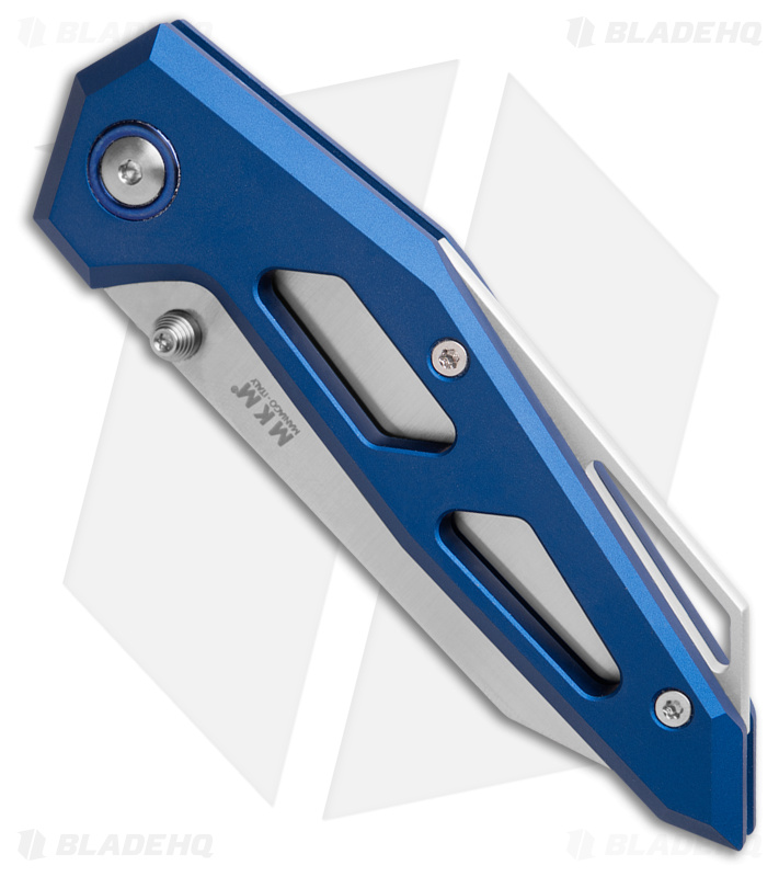 MKM Edge Liner Lock Knife Blue Aluminum (2.9" Satin) EGL-ABL
