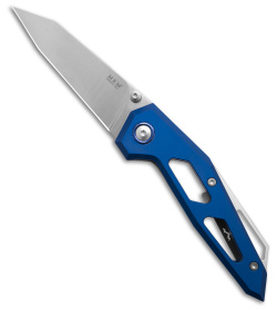 MKM Edge Liner Lock Knife Blue Aluminum (2.9" Satin) EGL-ABL