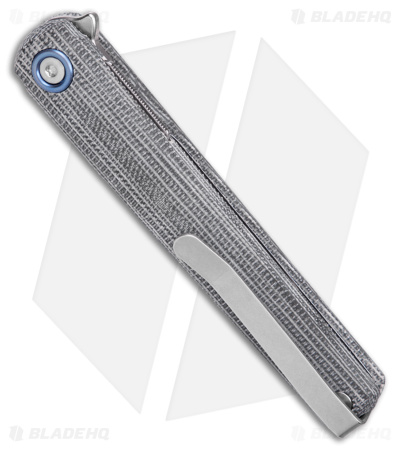 MKM Flame Light Dagger Liner Lock Knife Black Micarta (2.8" SW)