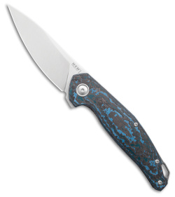 MKM Anso Goccia Liner Lock Knife Arctic Storm Carbon Fiber (3.25" Satin)