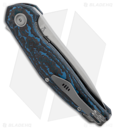 MKM Anso Goccia Liner Lock Knife Arctic Storm Carbon Fiber (3.25" Satin)