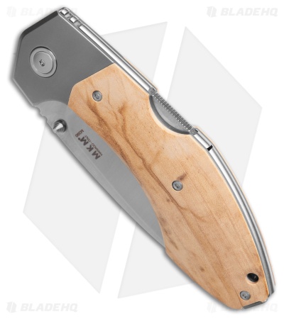 MKM Hero Back Lock Knife Knife Olive Wood (3.75" Satin)