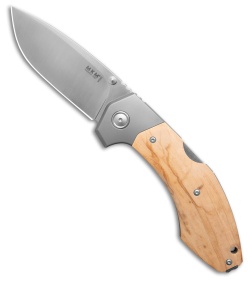 MKM Hero Back Lock Knife Knife Olive Wood (3.75" Satin)