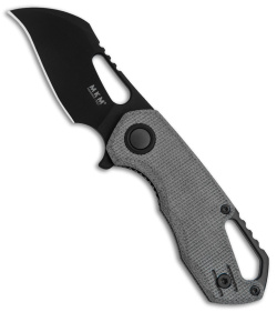 MKM Isonzo Hawkbill Liner Lock Knife Black Micarta (2.3" Black)