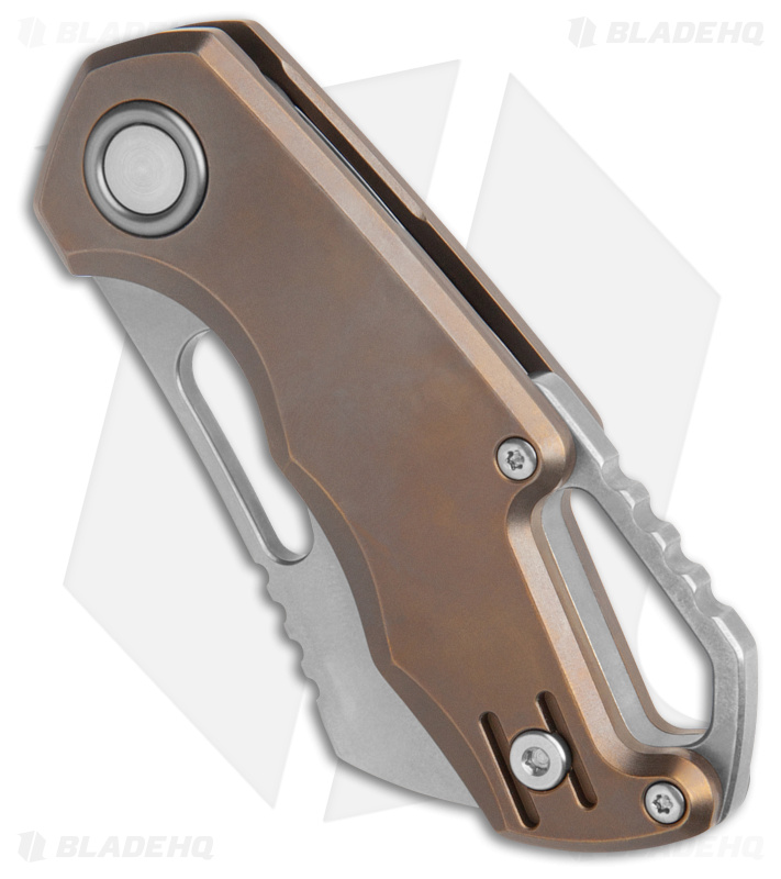 MKM Isonzo Cleaver Knife Bronze Ti (2.25" Stonewash M390)