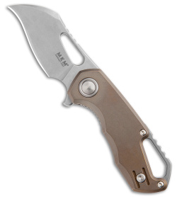 MKM Isonzo Hawkbill Knife Bronze Ti (2.3" Stonewash)