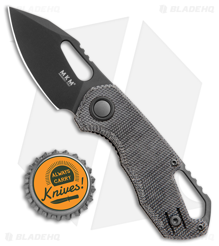 MKM Voxnaes Isonzo Clip Point Black Micarta - Blade HQ