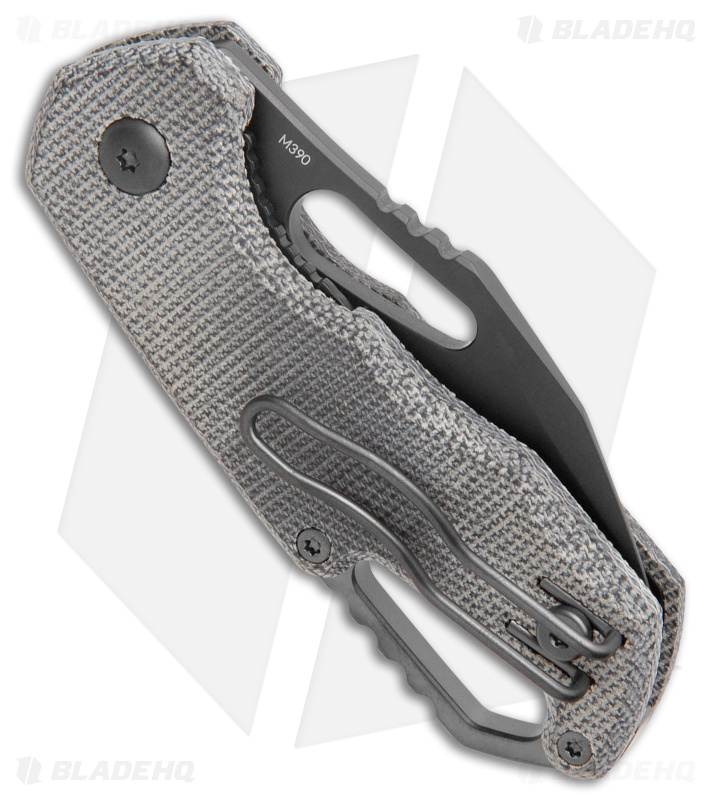 MKM Voxnaes Isonzo Clip Point Knife Black Micarta (2.25" Black)