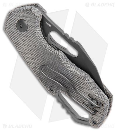 MKM Voxnaes Isonzo Clip Point Knife Black Micarta (2.25" Black)