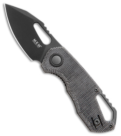 MKM Voxnaes Isonzo Clip Point Knife Black Micarta (2.25" Black)