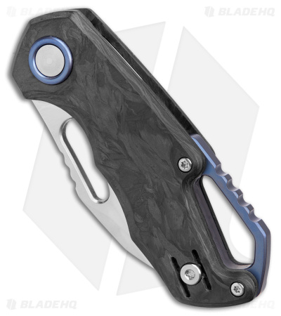 MKM Voxnaes Isonzo Clip Point Knife Marble CF (2.25" Stonewash)