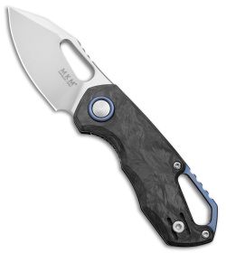 MKM Voxnaes Isonzo Clip Point Knife Marble CF (2.25" Stonewash)