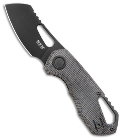 MKM Voxnaes Isonzo Cleaver Knife Black Micarta (2.25" Black)