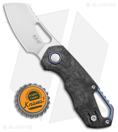 MKM Voxnaes Isonzo Cleaver Knife Marble CF (2.25" Satin)
