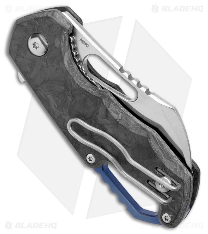MKM Voxnaes Isonzo Hawkbill Knife Marble CF (2.25" Stonewash)