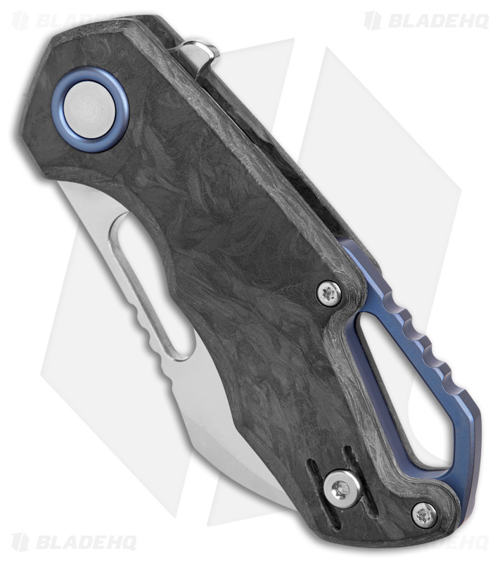 MKM Voxnaes Isonzo Hawkbill Knife Marble CF (2.25" Stonewash)