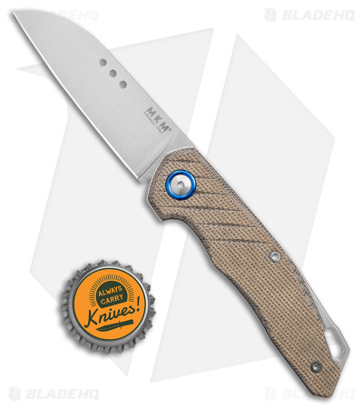 MKM Anso Root Slip Joint Knife Green Micarta (2.8" Satin) RT-GC