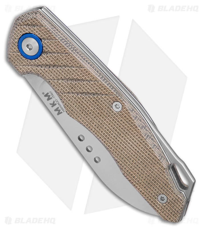 MKM Anso Root Slip Joint Knife Green Micarta (2.8" Satin) RT-GC