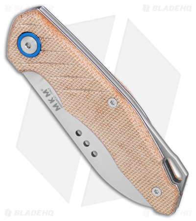 MKM Anso Root Slip Joint Knife Natural Micarta (2.8" Satin) RT-NC