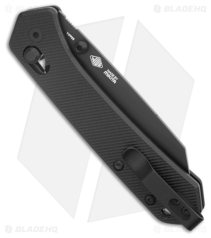 MKM Yipper Crossbar Lock Black G-10 Sheepsfoot Black